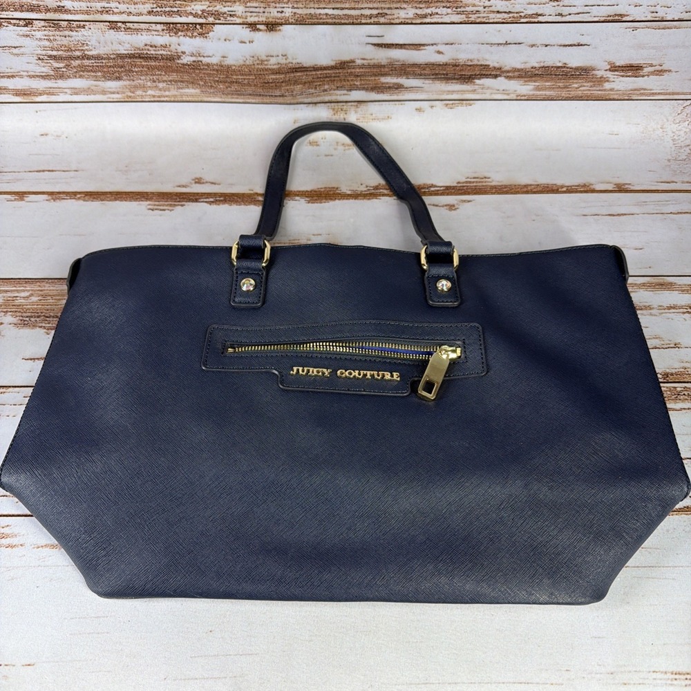 Juicy Couture Blue Satchel Purse Tote Viva La Juicy Cologne Old Money Designer